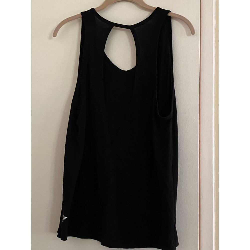 Old Navy Active Wet Dry Womens Sleeveless Open-Back Tank Top In Black - Picture 3 of 4